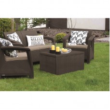KETER. Set mobilier gradina maro Corfu Box..
